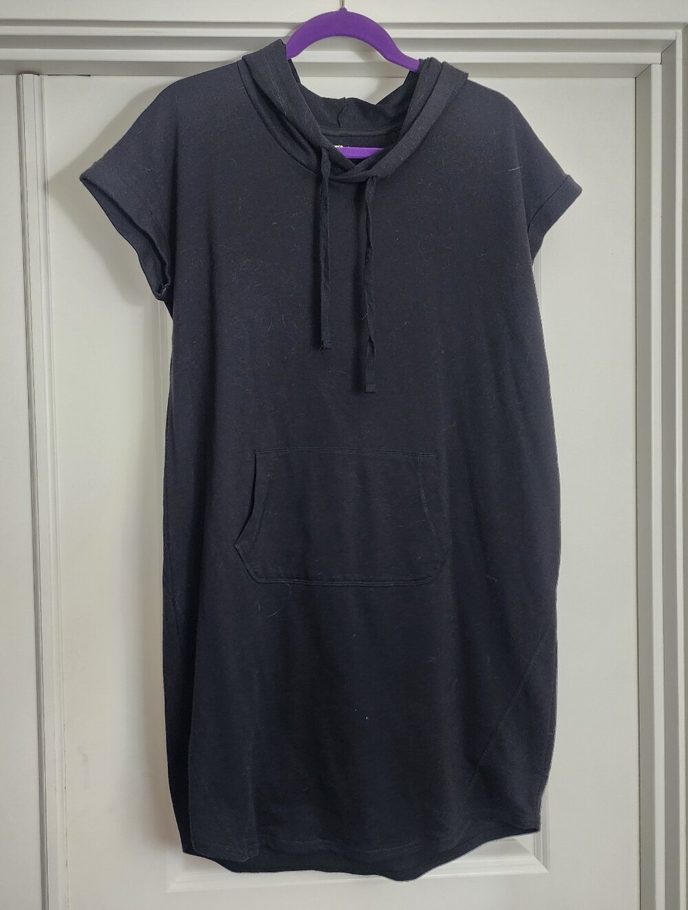Xersion Black Athleisure Hooded Pocket Dress